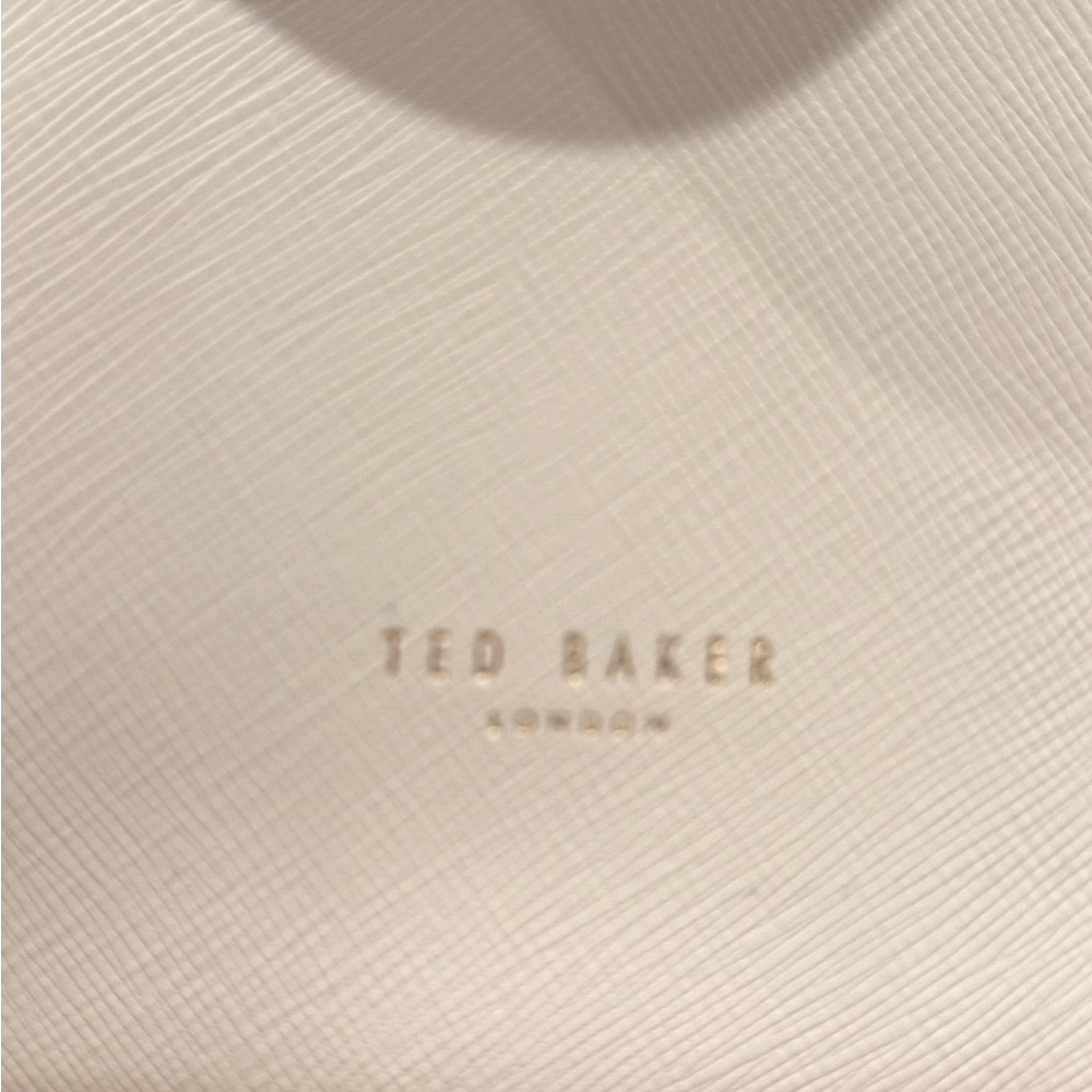 Ted Baker London Pink and Burgundy Floral Tote Bag Rose Gold Accents - Picture 14 of 16
